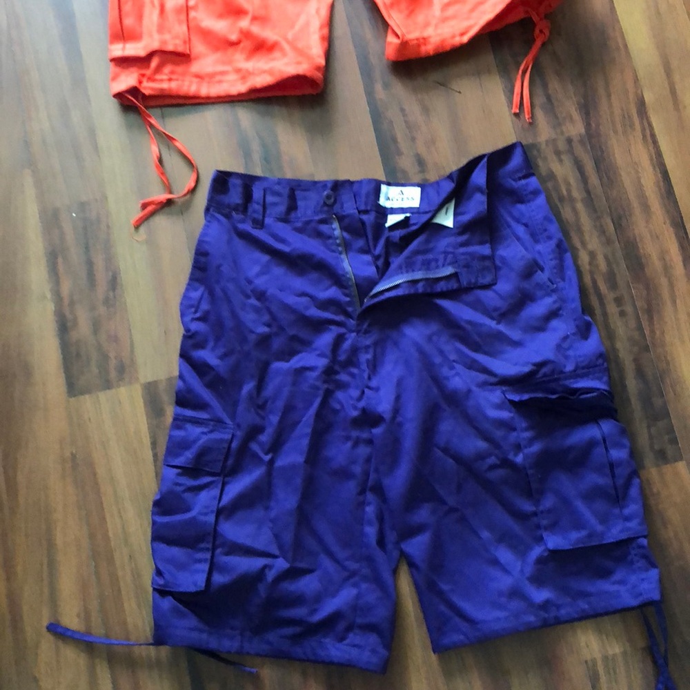 Dark purple cargo shorts